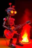 Placeholder: Firestarter robot hardrock with a guitar