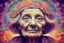 Placeholder: very old woman psychedelic image