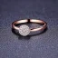 Placeholder: delicate thin ring with diamond dust, knot, rose gold, thin ring