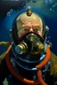 Placeholder: Big nose diver, prize winning oil painting