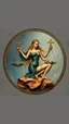 Placeholder: Bosch painting style , Zodiac signs pictures of Libra