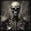 Placeholder: a skeleton warrior in hr giger style, steam punk, realistic, made in octane, cinematic, ultra-realistic, extremely detailed octane rendering, 8K, VRAY Super Real ar 2:3, dof photorealistic futuristic 50mm lens hard lighting dark gray tintype photograph, realistic lighting, sepia color