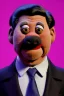 Placeholder: Waist up muppet Portrait, Xi Jinping as muppet doll, black suit and red tie, photo studio, blue background, unreal engine 5, concept art, art station, god lights, ray tracing, RTX, lumen lighting, ultra detail, volumetric lighting, 3d.