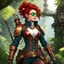Placeholder: Meet Elara Gearheart, a daring steampunk adventurer with an intricately designed brass-and-copper exoskeleton that enhances her agility and strength. Sporting a pair of goggles perched atop her wild, copper-red hair, she navigates lush jungles and forgotten ruins with her versatile gear, including a steam-powered grappling hook and a clockwork compass that always points to adventure. Adorned in a tailored leather duster and fitted corset