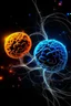Placeholder: neurones of the brain same as a galaxy connection of the planets in the galaxy and the brain space
