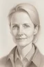 Placeholder: pencil sketch of pernille vermund