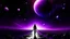 Placeholder: matrix universe, space, planets, god creation walking on light, purple