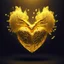 Placeholder: golden electric heart with tree wings