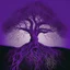 Placeholder: trees with roots connected purple