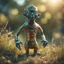 Placeholder: electric egyptian mummy troll in the style of Escher, in t-pose made from tinted murano glass in long grass ,bokeh like f/0.8, tilt-shift lens 8k, high detail, smooth render, down-light, unreal engine,bokeh like f/0.8, tilt-shift lens 8k, high detail, smooth render, down-light, unreal engine