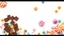 Placeholder: A beautiful image filled with chocolate, lollipops, and various colored pastels and candies on the left side of the image with a white, orange, and pale blue background theme.