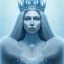 Placeholder: ice kingdom digital painting of queen, a symmetrical face, perfect eyes, crystal - clear ice, majestic, ice fractal, Fantasy, Illustration, Character Design, magician