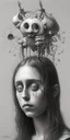 Placeholder: Singer Danish MØ face, Style John Kenn Mortensen,