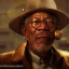 Placeholder: Morgan Freeman steam punk character very detailed cinematic unreal engine photo realistic