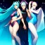 Placeholder:  Beautiful flawless Anime art of beautiful Hatsune miku with beautifel legs by artgerm, ross tran, magali villeneuve, Greg Rutkowski, Gil Elvgren, Alberto Vargas, Earl Moran,, Art Frahm, Enoch Bolles