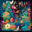 Placeholder: Illustrate a vibrant garden blooming with diverse flora and fauna, representing creativity and inclusivity. Show different species of plants and animals coexisting harmoniously, symbolizing the value of diversity and inclusion in fostering creativity.