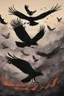 Placeholder: crows circling the fire