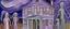 Placeholder: A light purple haunted house filled with spirits painted by Edvard Munch