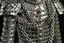 Placeholder: england medieval armour chains design front on shot