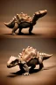 Placeholder: Baby stegosaurus in sepia tones with a vignette