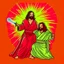 Placeholder: Jesus with a lightsaber opening the belly of the devil