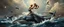 Placeholder: kick boxing match on top of whale, painted by rembrandt violence, aggression, mating, sexual behavior, whales interacting, animals attacking boats, collisions, chaos, distortion, surreal anatomy, multiple animals entangled,