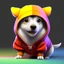 Placeholder: Concept art of Little mascot dog wearing a hoodie (Pixar art style)++, highly detailed, digital painting, art stations, concept art, smooth, unreal engine 5, god rays, ray tracing, RTX, nanite polygons, lumen lighting, ultra detail, volumetric lighting, 3d, detailed anime, finely drawn, high definition, high resolution, cartoon [ animation, cartoon, drawing, painting, low res, cropped, watermark, jpeg artifacts, low quality, normal quality, bad anatomy, text error, worst quality, blurry thousan