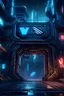Placeholder: logo W letter games videos ps5 fps cyberpunk style