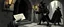 Placeholder: fantasy art, style of Escher , Message from the Guild: A shady figure brushes past a party member, slipping them a note. It's a "suggestion" from the city's thieves' guild to leave a specific job or person alone.