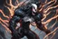 Placeholder: Venom in 8k solo leveling shadow artstyle, white tiger them, neon effect, full body, apocalypse, intricate details, highly detailed, high details, detailed portrait, masterpiece,ultra detailed, ultra quality