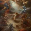 Placeholder: The battle of angels and demons, a painting with detailed and complete details, full HD resolution, 4K, 8K, 16K, a work of art and magic, realism, 3D, voluminous, symmetrical