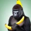 Placeholder: Gorilla wearing a AT&T hat, using a banana as a telephone