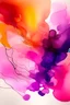 Placeholder: Abstract art; Ink wash; gradient from purple to pink to light orange