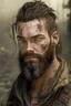 Placeholder: Max Pettis, a former machine gunner, he has wild brown hair and keeps his beard trimmed short. He is fit and strong from years of being on the run in a post apocalyptic world full of zombies