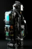 Placeholder: Robot, back pack, transparent, sci fi, punk, color