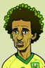 Placeholder: Luis Gustavo Brazilian football player . cartoon 2d