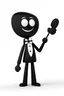 Placeholder: stickman with a bowtie