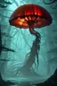 Placeholder: Alien forest with an umbrella made from a jellyfish, photorealistic, Detailed Matte Painting, Deep Colour, Fantastical, Intricate Detail, sunshine, blue sky