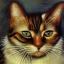 Placeholder: Portrait of a cat by van gough