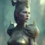 Placeholder: badass female queen of war, beautiful figure, wearing hyper detailed armor, sharp focus,macro lens, intricate filigree metal design, full body portrait, cinematic, unreal engine 5, 8k, hyper realistic. Volumetric lighting, unreal engine 5 ,hyper elegant,hyperphotorealistic, epic composition,bokeh, cinematic, hyperphotomaximalist, masterpiece