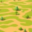 Placeholder: flat dirt image texture, in the style of sims 4 maxis match