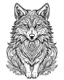 Placeholder: Eurasian wolf coloring pages for adult