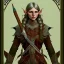 Placeholder: Wood elf warrior, art nouveau, portrait