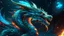 Placeholder: Detailed Illustration of Powerfull Dragon 8K High Quality, Cosmic Background