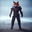 Placeholder: Armor wearing Fox, character design,ultra realistic,shiny, smooth, studio quality, octane render, Surrealism, Triadic colour scheme,ambient lighting polaroid, 100mm