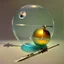 Placeholder: Soap Bubble including complex surgical instruments mixed with musical instruments,minimalism,Painting By Adrian Ghenie, Rene Magritte, Salvador Dali, Lucian Freud