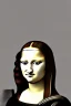 Placeholder: Monalisa portrait, cyberpunk, futuristic