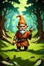 Placeholder: DND forest gnome monk