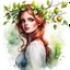 Placeholder: watercolor drawing of a Slavic apple tree-girl on a white background, Trending on Artstation, {creative commons}, fanart, AIart, {Woolitize}, by Charlie Bowater, Illustration, Color Grading, Filmic, Nikon D750, Brenizer Method, Perspective, Depth of Field, Field of View, F/2.8, Lens Flare, Tonal Colors, 8K, Full-HD, ProPhoto RGB, Perfectionism, Rim Lighting, Natural Lighting, Soft Lighting, Acc