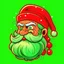 Placeholder: papai noel nas cores verde e vermelho cartoon